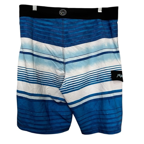 Maui & Sons Men’s 32 Blue Swimming Board Shorts R9 - Picture 3 of 9